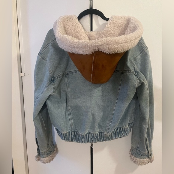 Free People Fur Denim jacket - Picture 12 of 13